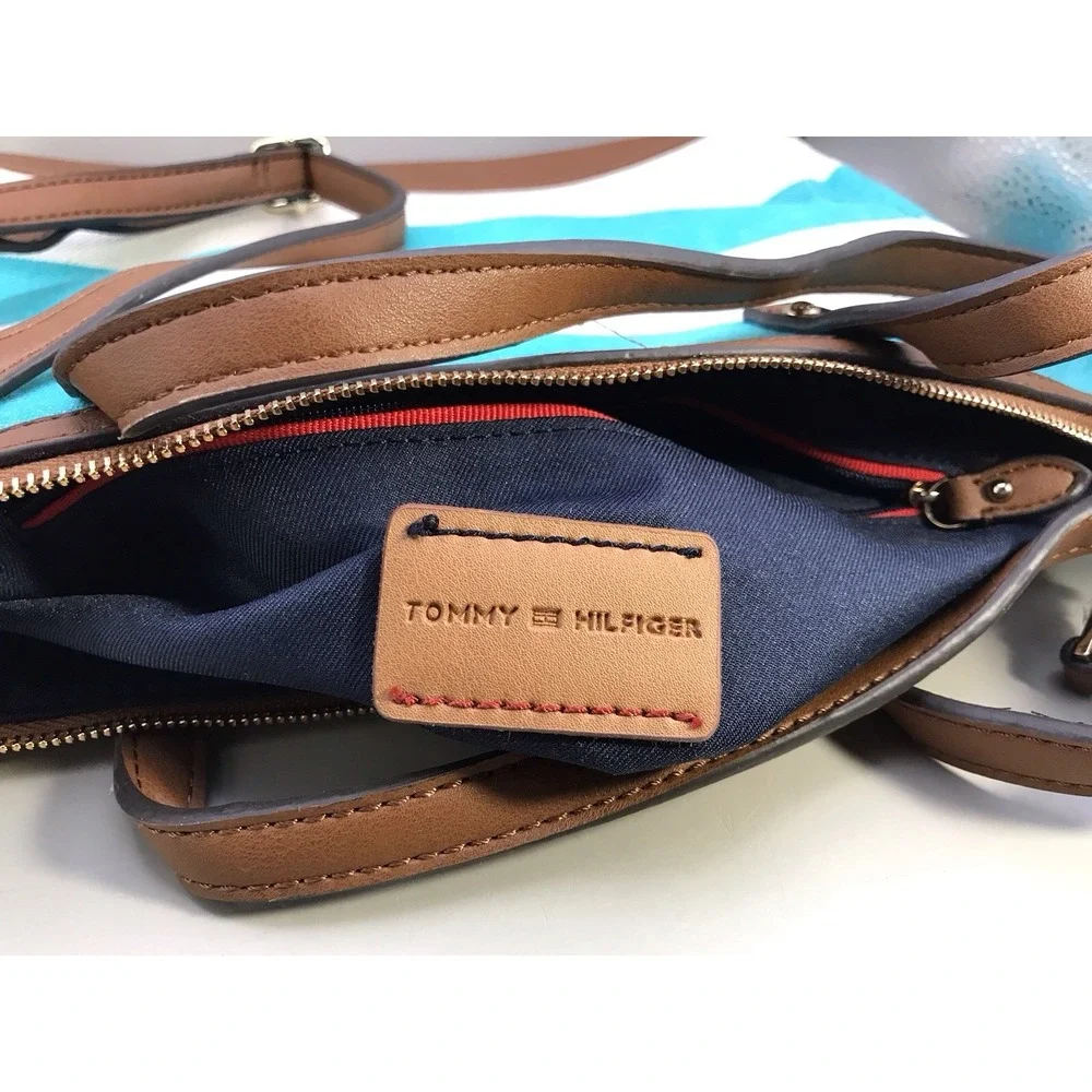 Tommy Hilfiger Satchel/Tote Top Handle Or Crossbody Strap Multi Pockets With Zip